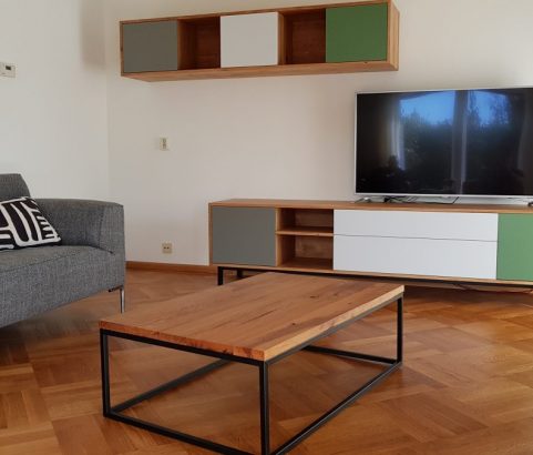 Retro dressoir met losse hangkast